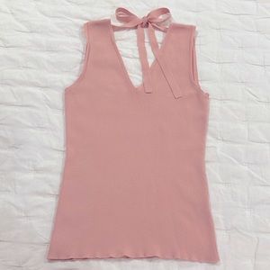 Cremieux Sleeveless V-Neck Knit Tank Top